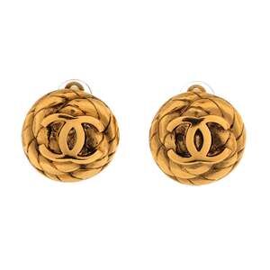 Chanel Vintage Cc Round Clip-On #242039C64B